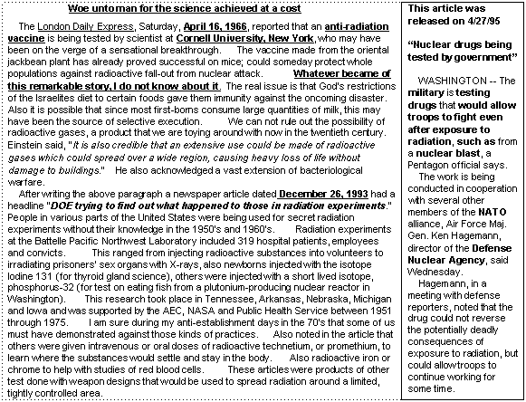 Science achieved at a Cost