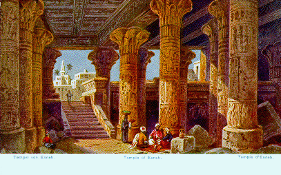 Temple of Esneh in Egypt