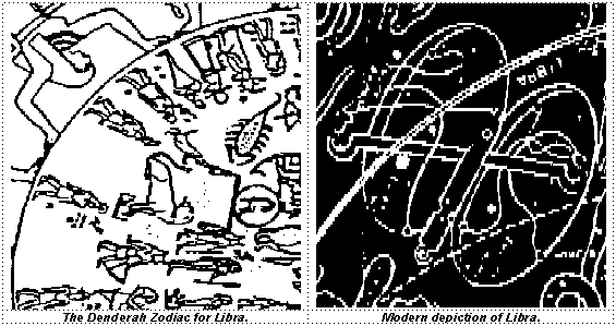 Denderah Zodiac and modern Libra