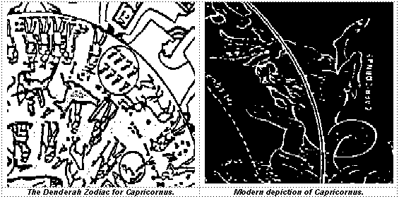 Denderah Zodiac and modern Capricorn