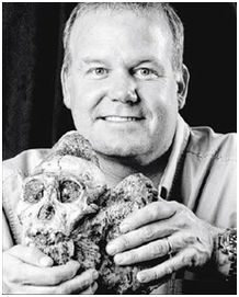 candidate to be the ancestor of humans with lead researcher Lee Berger of the University of Witwatersrand in South Africa 