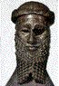 Front-view of the head of Sargon