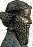 Right side-view of the head of Sargon
