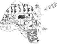 A line drawing of the Scorpion Macehead